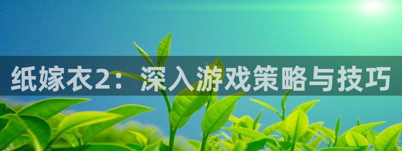 沐鸣1平台注册：纸嫁衣2：深入游戏策略与技巧